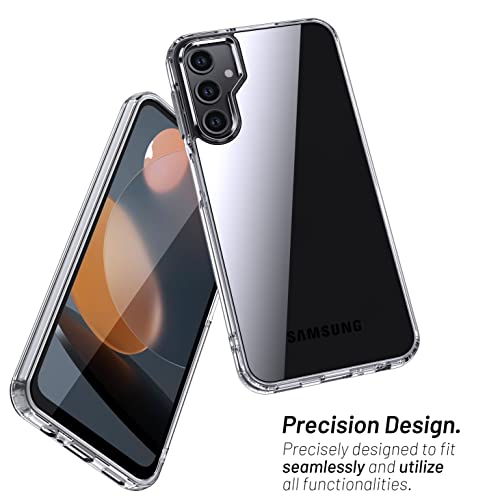 Image of KAPAVER Hybrid Shockproof Back Cover Case Compatible with Samsung Galaxy A24 (PC+TPU) (Clear)