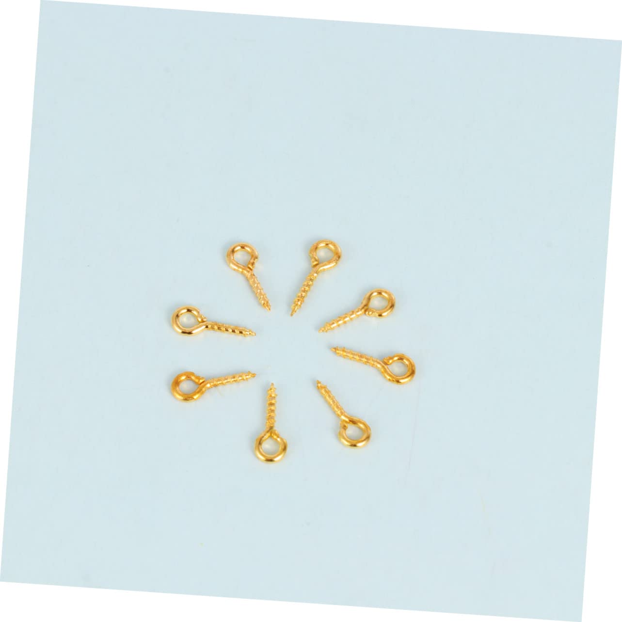 Homoyoyo Sheep Eye Socket Hook Screws Threaded Self-Tapping 600 Pcs Assorted Sizes DIY Wood Crafts Easy to Use