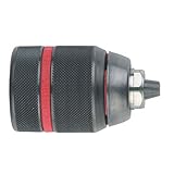 Durchbohrt mit Sicherungsschraube für R+L-Maschinen