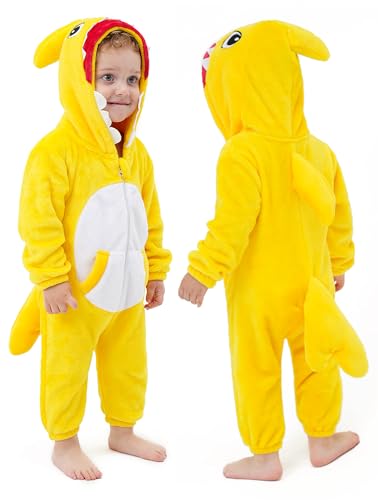 DILUFUN Baby Infant Boys Girls Shark Onesie Costume Toddler Halloween Cosplay Onesie Costume Funny Warm Dress Outfit 3-36months