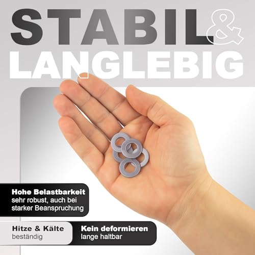 NIMA PARTS Fitschenringe – 20 Stück – Made in Germany – Unterlegscheiben für Zimmertüren aus Stahl