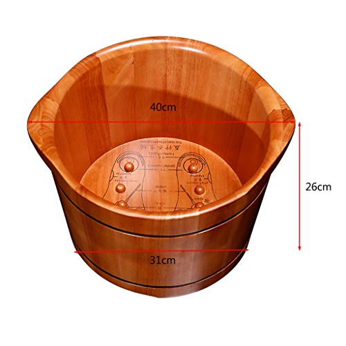 Spa de pies de madera Katzowen para masaje y pedicura miniatura 6