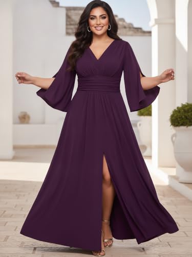 Image of KOH KOH Womens Long Bridesmaid Semi Formal Wedding Guest Maxi Dress Gown