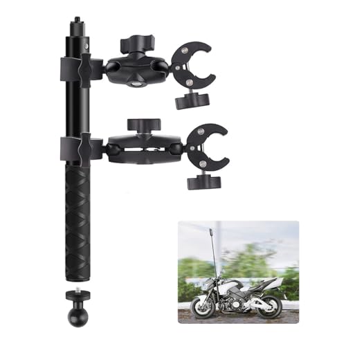 Soporte para Insta360 x4 Cámara Acción en Motocicleta, Soporte para Cámara de Bicicleta para Insta360 x4 Cámara Acción en Motocicleta con Rotación de 360 ​​Grados Palo Selfie