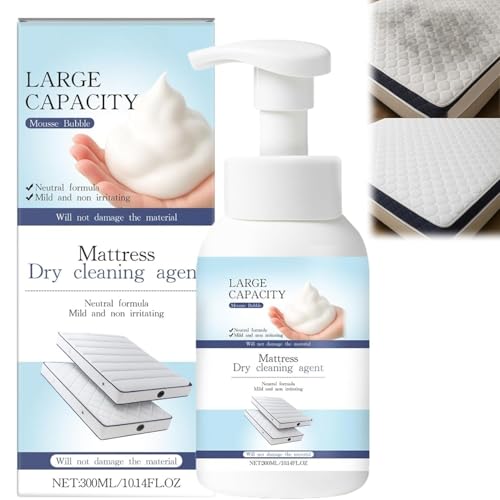 Mattress Cleaner Stain Remover 300ml,Extra Powerful Mattress Yellow Stain Cleaner,Urine Sweat Blood Fast Acting cleaner,Remove Even Old Stains Effortlessly, Deep Cleans