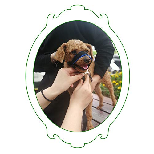 Dog Head Collar with Padded Leather, Head Harness Stops Dog Pulling, Head Leash(M, Red) - Thumbnail 4