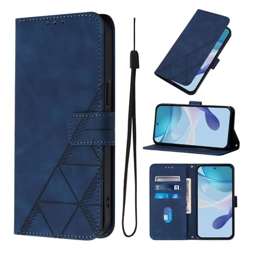 Handyhülle Kompatibel mit Xiaomi Redmi Note 15 / Poco M8 5G Hülle, Premium PU Leder Tasche Klapphülle mit Magnet Kartenfach Ständer Schutzhülle Flip Wallet Case, Blau