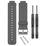 Garmin Vivoactive Cinturino Di Ricambio In Silicone, Grigio, Taglia Unica