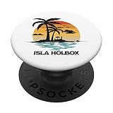 Isla Holbox, playa de México, puesta de sol tropical PopSockets PopGrip Intercambiable