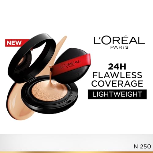 Image of L'Oreal Paris Infallible Cushion Foundation, 24Hr Full Coverage, Glass-skin finish, No Oxidation, Shade 250, 11g