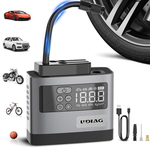 UDIAG Tire Inflator Portable Air Compressor - Air Pump for