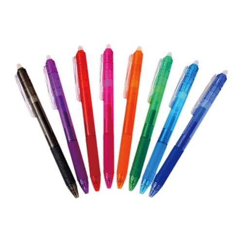 MOZXIRZ 8 bolígrafos borrables en gel 0.7 mm coloridos miniatura 2
