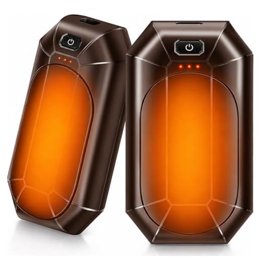 2-Pack Hand Warmers Rechargeable,Portable Electric Hand Warmers Reusable,USB 2 in 1 Handwarmers,Outdoor/Indoor/Working/Studying/Camping/Hunting/Golf/Pain Relief/Games/Warm Gifts for Men Women Kids