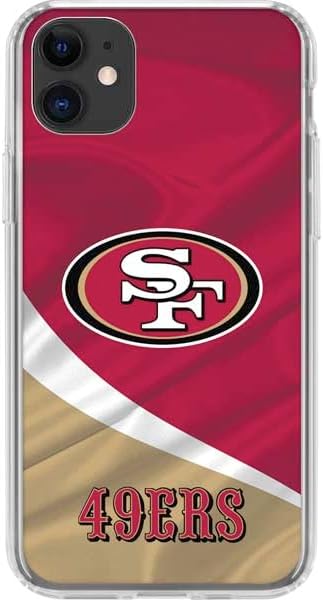 Skinit Clear Phone Case Compatible with iPhone 11 - Officially Licensed NFL San Francisco 49ers Design