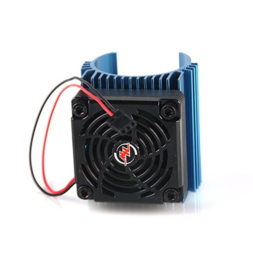 Hobbywing Ezrun 5V C4 Cooling Fan & 44 x 65mm Motor Heat Sink System RC Motor Fan for 1/8 Car#86080130 Blue