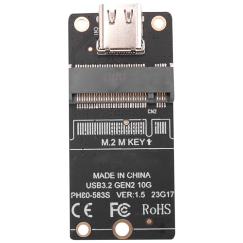 Adaptador Caja SSD M.2 a Type-C 10Gbps 2 unidades miniatura 6