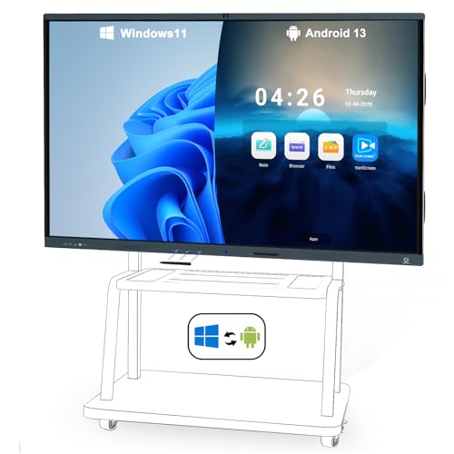 LINGHUFOX 86 4K Touch Smart Board with AI Camera