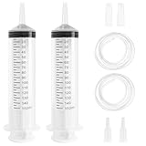 150ml Spritze mit Schlauch, 2 Stück Wiederverwendbare Plastikspritze mit...