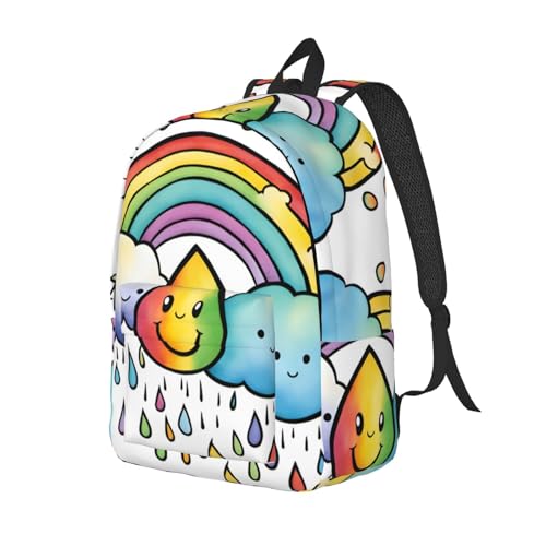 Mochila para laptop Rainbow Clouds Raindrop 1 ergonómica para evitar dolor de espalda 2