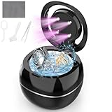 Nagobi Ultrasonic Jewelry Cleaner, 42 KHz 6 Oz Ring Cleaner Machine Small Portable, Sonic Jewelry Cleaner Machine for Diamond, Necklace, Coins, Watch Straps, Black