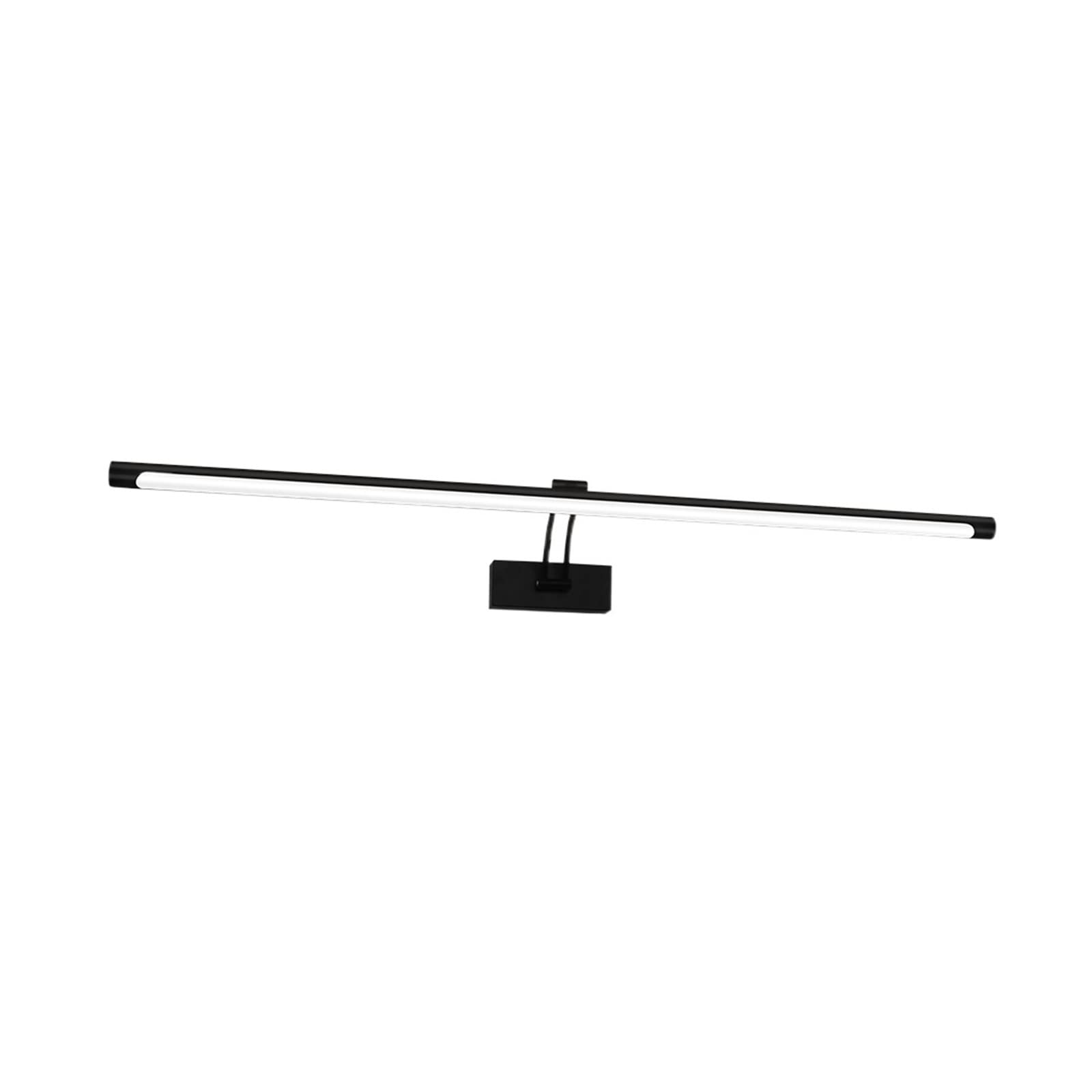 ZKLGS Picture Lights for Wall, Modern Led Wall Lamp Black Silver Bathroom Light 80 100 cm Interior Wall Light Wall Mounted Long Picture Light for Home, Hotel(2700-3500K,800mm)