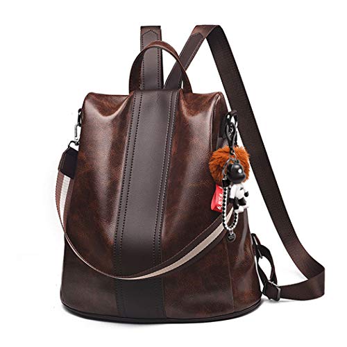 AINUOEY Mujer Bolsos Mochila Vestir Antirobo Pequeña Casual Bandolera Cuero Hombro Piel