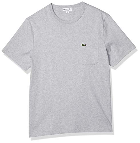 [ラコステ] TEE SHIRTS [公式] ベーシッククルーネックポケットTシャツ (半袖) メンズ グレー EU 001 (日本サイズXS相当)
