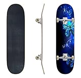 Monopatín Morpho Butterfly in The Dark Classic Cóncavo Skateboard Cool Stuff Regalos para adolescentes Longboard Deportes extremos para principiantes y profesionales