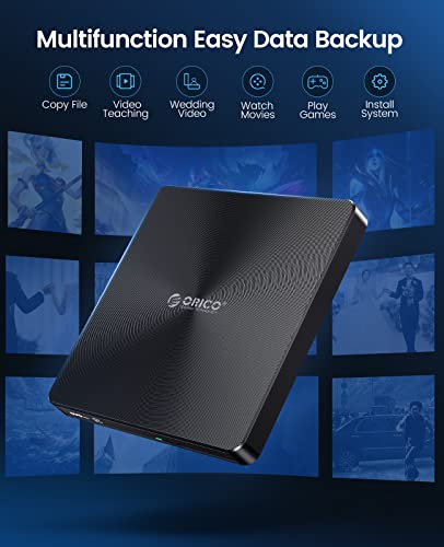 Orico External Bluray Dvd Drive Usb 3.0 And Type-C 100G Blu-Ray Burner Optical Drive 3D Ultra Slim Portable With M-Disc For Both Mac/Pc-Brgu3-02 #TOP1