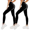 SINOPHANT High Waisted Leggings for Women – 2 Packs Buttery Soft Yoga Pants for Workout Athletic