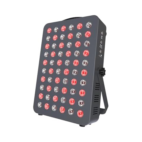Hooga Red Light Therapy Panel for Face & Body, 60 LEDs, 660nm & 850nm Near Infrared, Timer for Pain Relief, Skin Health, Anti-Aging, Sleep, Energy & Recovery, Includes Hanging Kit & Handle - HG300 Cover
