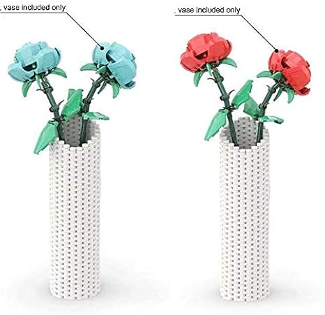 Amazon Qixiaocyb Xsuper 花瓶ビルディングブロック750ピースmoc小粒子花瓶互換性のあるlegoフラワーブーケコレクションセット レゴブロック ブロック おもちゃ