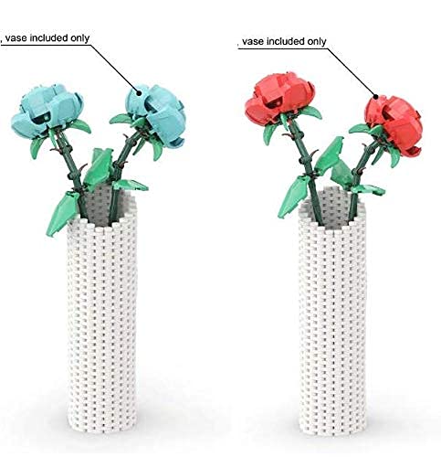 QIXIAOCYB XSuper 10280 40460 Vase Bausteine 750 stücke MOC Kleinteilchen Vase-kompatibel mit Lego Blumenstrauß… – Bild 8