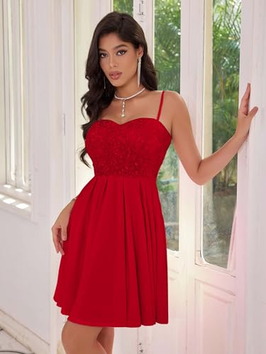 Image of Angel-fashions Women's Strapless Sequin A-Line Sequin Elegant Short Prom Gown Cocktail Dress