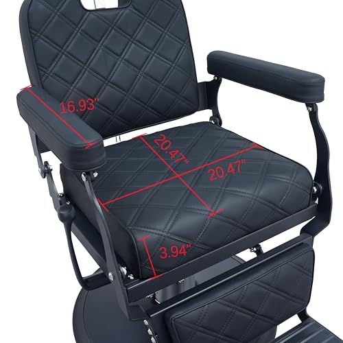 MWOSEN Barber Chair Salon Chair, Hair Styling Chairs for Barbershop Beauty Tattoo Massage Heavy Duty 700lbs for Hair Stylist, Salon