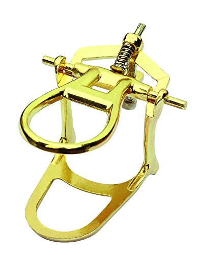 Image of S&Dent TUV CE 5PCS Dental Lab Brass Coated Denture Articulator Medium Size Laboratory Instruments Adjustable Equipment Denture Articulator Zinc Alloy Material
