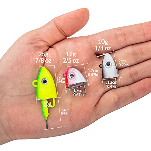 QualyQualy 10g 12g 25g Teste Piombate Gancio 3/0#