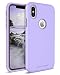 iPhone Xs Case (2018), iPhone X Case, BENTOBEN Protective Slim iPhone Case Cover Shockproof Hard PC Flexible TPU Rugged Phone Cases for Girls, Women - Purple/Lavender [Support Wireless Charging]