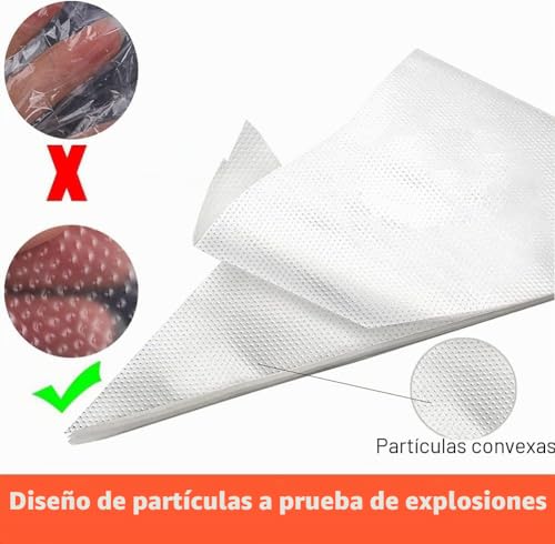 Miniatura 3 de Mangas Pasteleras Desechables, 100pcs Bolsas De Pastelería Mangas, Diy Decoración De Pasteles Herramientas Para Fondant Decoración 30 X 20 Cm