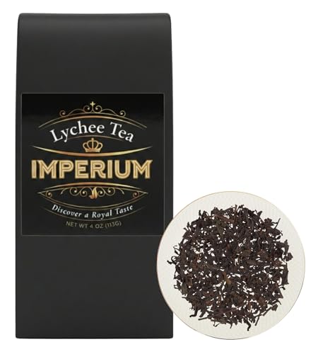 Imperium Lychee Oolong Tea Loose Leaf (4oz), Hand-Picked Premium Oolong,