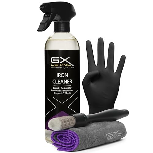 GxDetail Descontaminante Férrico para Llantas y Carrocería 500 ml - GxDetail – Fórmula Avanzada – Limpiallantas sin Frotar - Elimina Ferodo y Grasa – Limpiador de Uso Rápido – No daña Pintura.