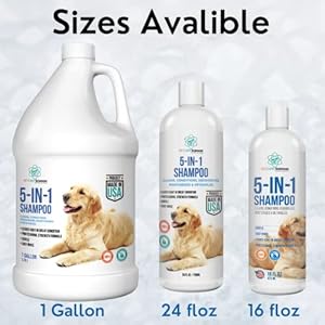 16 floz 5 in 1 Dog Shampoo for Itchy Skin - Sensitive Skin Dog Shampoo for Smelly Dogs - Dog Shampoos & Conditioners - Made in The USA 16 floz 5 in 1 Dog Shampoo for Itchy Skin – Sensitive Skin Dog Shampoo for Smelly Dogs – Dog Shampoos & Conditioners – Made in The USA