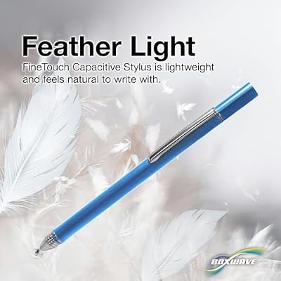 BoxWave Stylus Pen Compatible with Xiaomi Poco Pad 5G - FineTouch Capacitive Stylus, Super Precise Stylus Pen - Lunar Blue