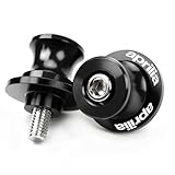 ZYAKOMO Compatible with 2025 RS660 RS457 2024 Tuono 660 457 Tuono V4 1100 Tuareg 660 RSV4 Factory Dorsoduro 1200 CNC Motorcycle Swing Arm Spools Sliders Rear Stand Screws (Black)