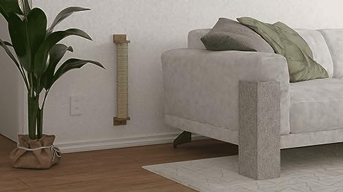 Arranhador para Gatos de Parede Gatto Karino - Kit 2un Sisal 70mm x 60cm