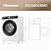 Hisense WD3S8043BW3 Waschtrockner/ConnectLife /16 Programme /8 KG, 54 Liter /1400 U/min/Dampffunktion/JetWash... Program/Auto Program/Eco Wash/Steam RefreshWeiß