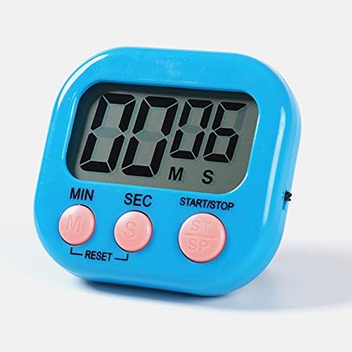 Digital Kitchen Timer Magnetic Backing Stand, Timers for Baking, Kitchen, Study, Exercise Training, Count up&Count down Clock Loud Alarm(BLUE)
