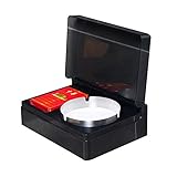 ★ THE ASHTRAY ADOPTA UN DISEÑO SEPARABLE: El forro se puede quitar para limpiarlo o usarlo solo. El cenicero tiene tapa y su contenedor es lo suficientemente profundo y grande como para almacenar muchas colillas de cigarrillos y mantener las cenizas adentro.