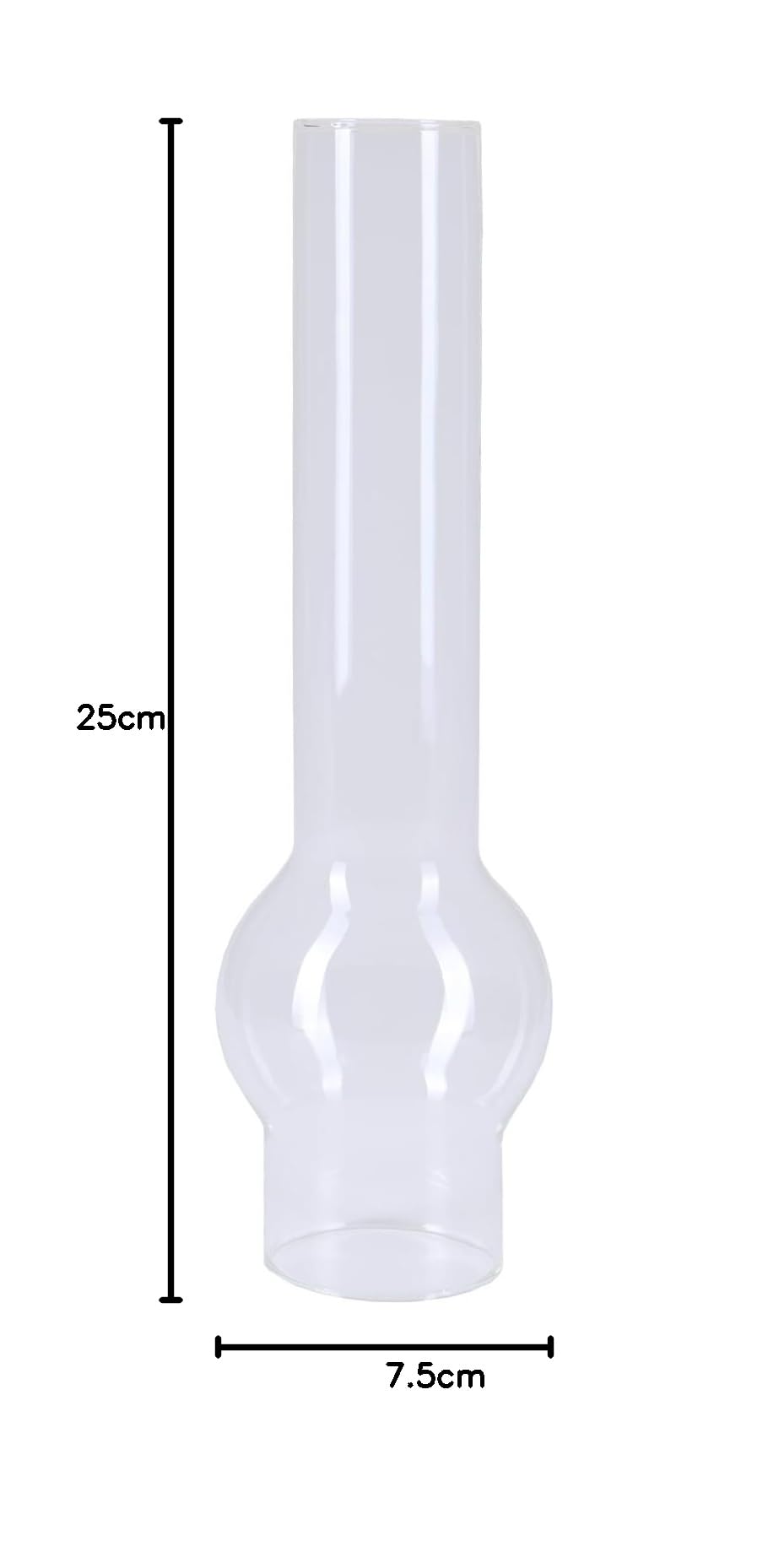 H4L Verre cylindrique transparent - Diamètre : 54 mm - Hauteur : 250 mm