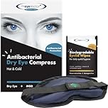 The Eye Doctor Heated Eye Mask + 20 Eyelid Wipes Bundle - Warm Eye Compress for Relief from Dry Eyes Blepharitis & MDG Treatment - Complete Eye Care Kit with Preservative Free Wipes